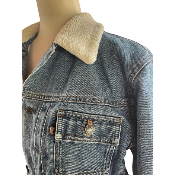 Lauren Ralph Lauren Jackets & Blazers - Vintage Ralph Lauren Jeans Co Equestrian Supply Denim Jacket Lined Pintuck 1980s